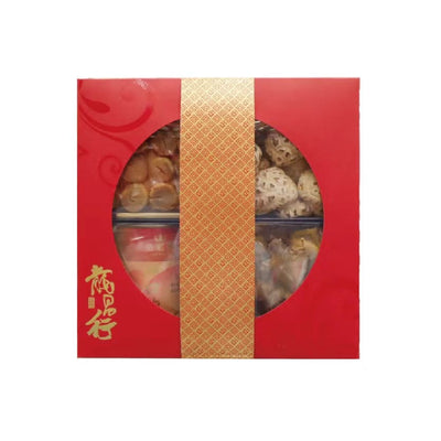 龍昌行 精選四拼海味禮盒A 鮑魚花菇元貝螺頭