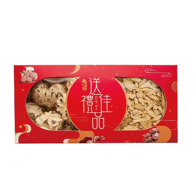 龍昌行 花旗參片花菇雙拼禮盒